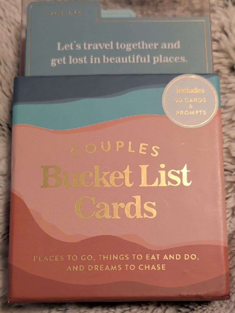 Eccolo Couples Bucket List Cards NWT